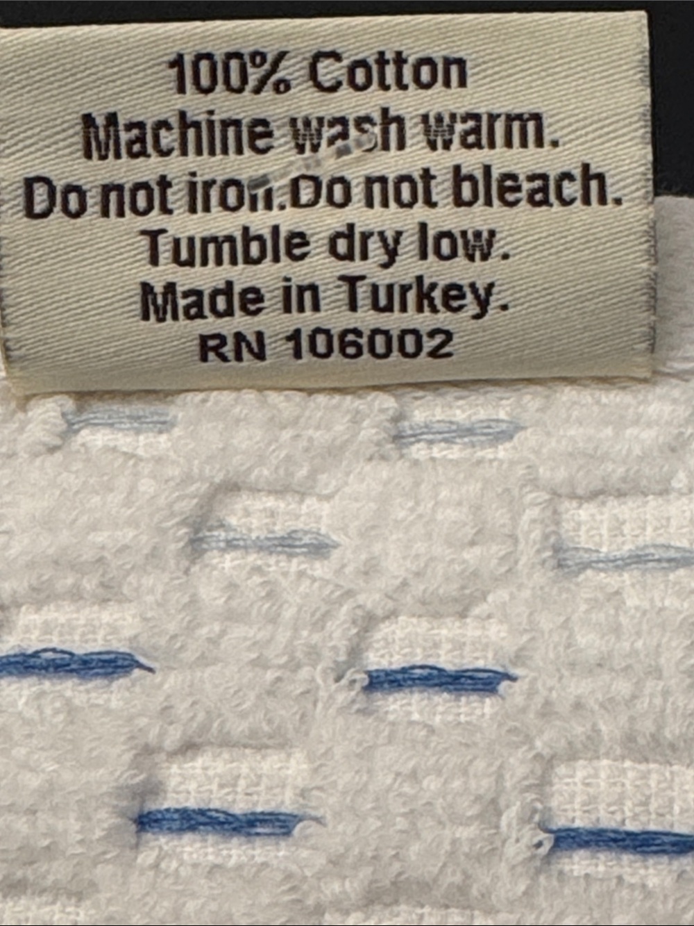 6pc NATE BERKUS 100% Cotton Plaid Bath Towel Set - Made in Turkey - Picture 5 of 12